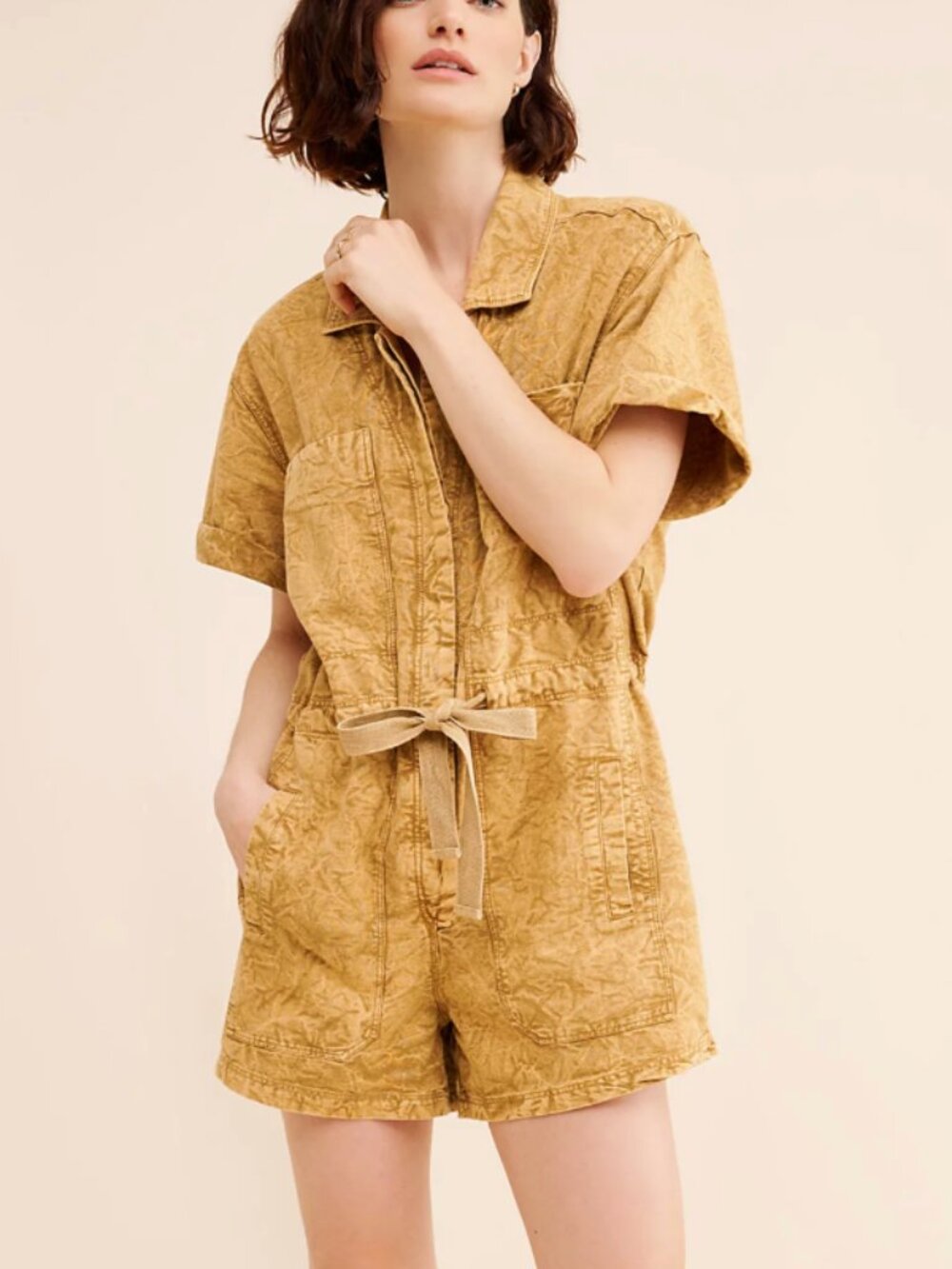 Free People Rhodes Chino Romper XL